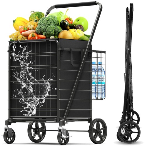 Folding shopping trolley - folding,
