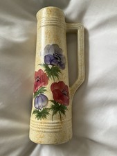 E. Radford Art Deco Hand Painted Ceramic Jug Vase 1930’s Period Art Deco