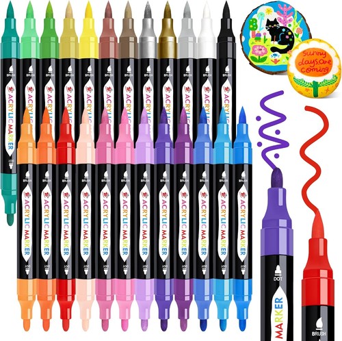 Acrylic paint markers - markers, 24