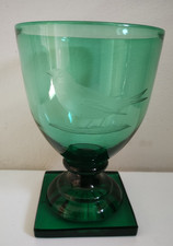 Antique green rummer glass - antique,