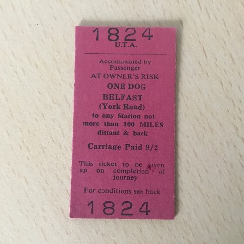 Irish railway ticket - ticket,,
