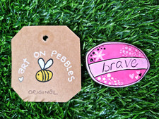 Original hand painted pebble