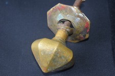 Vintage Original Brass diamond shaped Door Pull 7cm x 6.5 cm 308g Heavy  a20