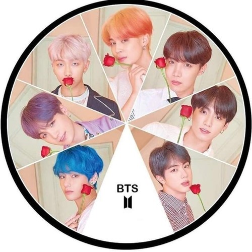 Edible bts cake topper - edible,