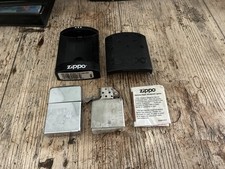 zippo lighter - steel with