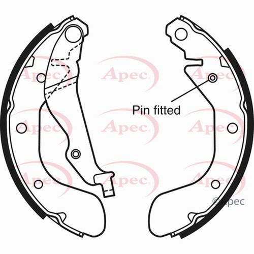 Brake shoes set for chevrolet - set,