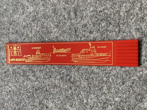 Rnli life boats red leather - red,