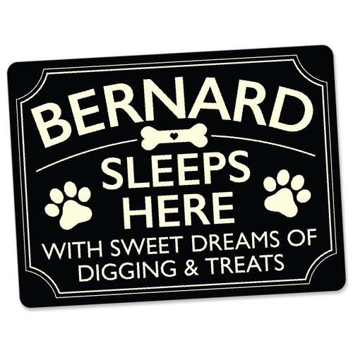 Dog bed name sleeps - dog,
