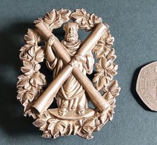 VICTORIAN SILVER 1ST ABERDEEN RIFLE VOLUNTEERS OFFICER'S CAP BADGE. ORIGINAL 