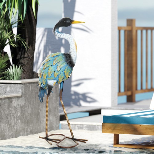 Heron garden statue - heron, statue,