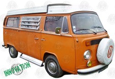 Aluminium Side Step for VW T2 Split & Bay camper van & Fitting Kit C9037-011025