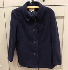 Honor Millburn at EWM Size XL/14 Woollen Coat Jacket very good condition navy 
