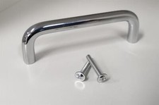 128mm Chrome D-Shape Curved