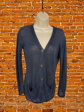 JIGSAW BLUE CARDIGAN XSMALL