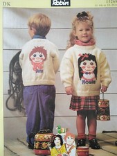 ROSIE AND JIM Sweaters Knitting Pattern, 51-66cm, 8ply - Robin 15269