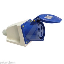 16 Amp 3 Pin Socket Wall