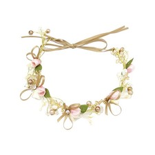 Flower Garland with Bow Hair