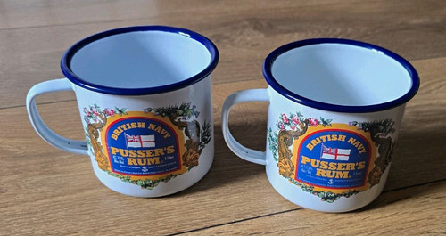 Pusser rum enamel - pusser’s, mugs