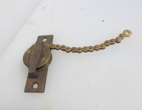 Victorian brass pulley - victorian,