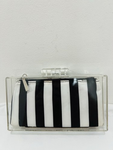 Zara clear acrylic box clutch - zara,