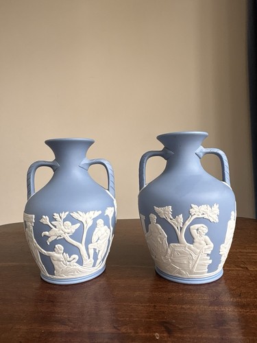 Pair wedgewood blue - of,