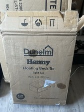 Dunhelm Henny 1 Floating Bedside Table Light Oak Effect