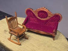 Dolls House - Sofa and Rocking Chair 