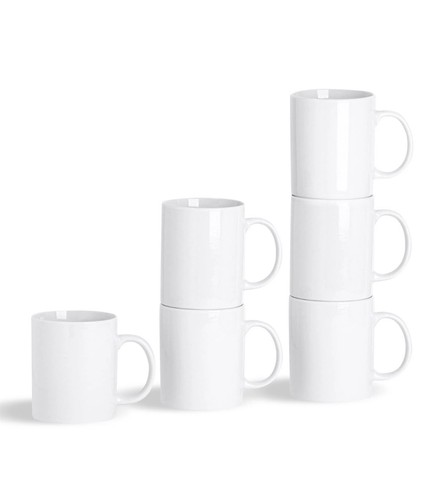 Set 11oz plain white - of,