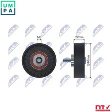 DEFLECTIONGUIDE PULLEY VRIBBED