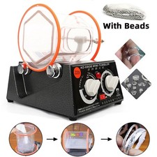 Rotary Tumbler Polisher Jewelry Coin Stone Polishing Finisher Machine + Beads