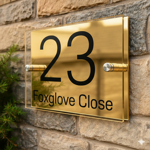 House number plaques - house,