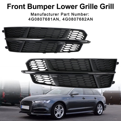 Front bumper lower grille fog - bumper,