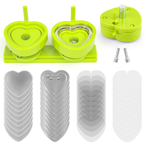 Heart shaped button maker - shaped,
