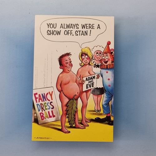 Comic postcard c1975 fancy - comic,