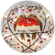 Christmas Pair of Robins in