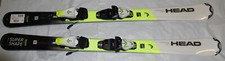 NEW HEAD Supershape Skis 117cm Junior y/w + SLR7.5 AC size adjustable Bindings
