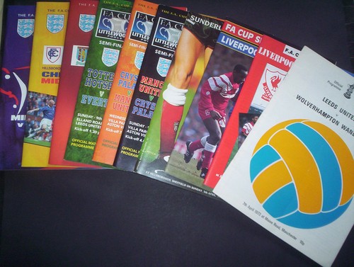 Cup semi final programmes - fa,