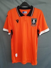 Sheffield Wednesday 3rd Shirt 2024. Small Adults Official Macron Orange Football