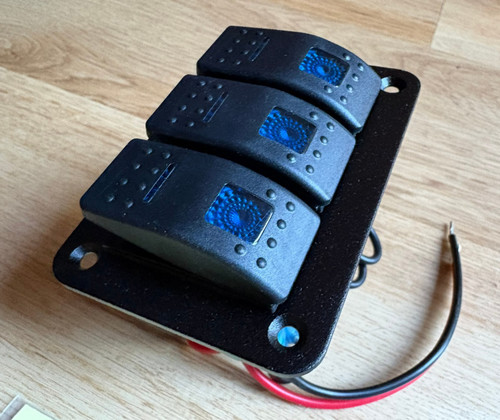 12v 24v gang rocker switch - 12v/24v,
