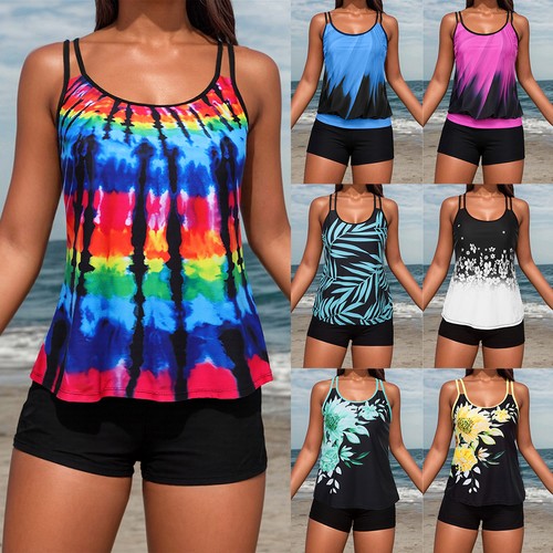 Womens padded tankini set - padded,