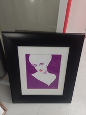 Cool Elizabeth Taylor Painting Pop Art Style. Signed G. Rennie. Collect EH32 