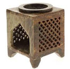 Soapstone Square Oil Burner