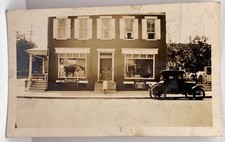 Steckmans Grocery Store Coca Cola Sign Old Automobile Vintage Snapshot Photo