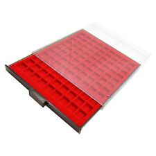 Coin Box Protection Display Drawer Tray for 99 Coins 19 mm square holes /1
