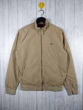 Fred Perry Harrington Jacket Warm Stone Mens Size S Mod Scooter Outerwear Bomber