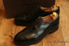 Church's Burwood Black Leather Oxford Brogue Shoes Men's UK 9 G US 10 EU 43