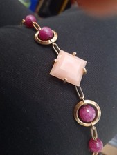 Vicki Sarge London 23k Gold Plated Stunning Bracelet Pink & Gold