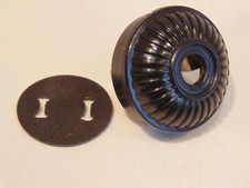 1 BROWN RIBBED MID CENTURY