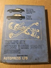 Triumph GT6 Vitesse 2 Litre 1969-70 Autobook Kenneth LTD Hardcover Book 1971