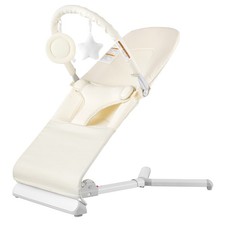 Uimoso Baby Bouncer Folding Bouncer Seat Chair for Babies 0-9 Months w/ Toy Bar